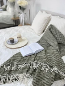 Плед шерстяной из новозеландской шерсти Ecotton модель 24615-1 Фото