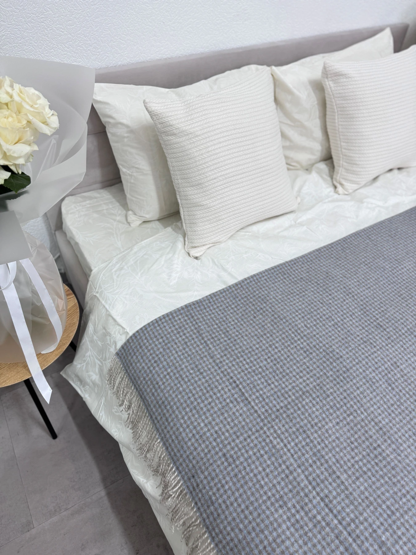 Плед шерстяной с кашемиром Тoscana Blue Ecotton модель 24616-6 Плед шерстяной с кашемиром Тoscana Blue Ecotton модель 24616-6 Фото