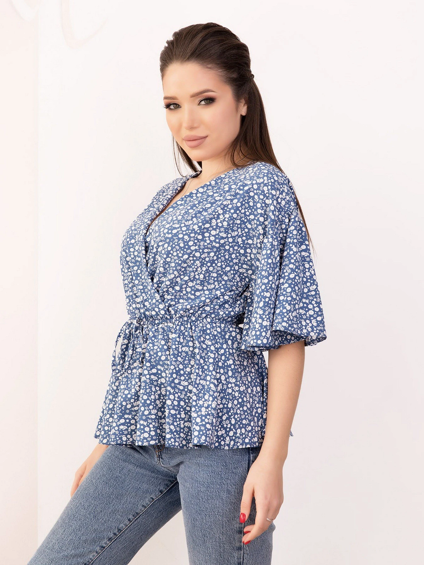 Сорочки ISSA Plus модель SA-171_blue Фото