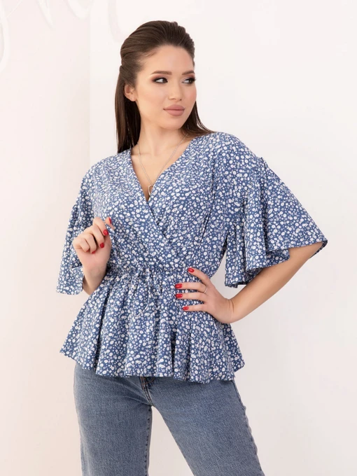 Сорочки ISSA Plus модель SA-171_blue Фото