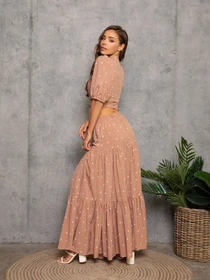 Костюми ISSA Plus модель 12733_brown Фото