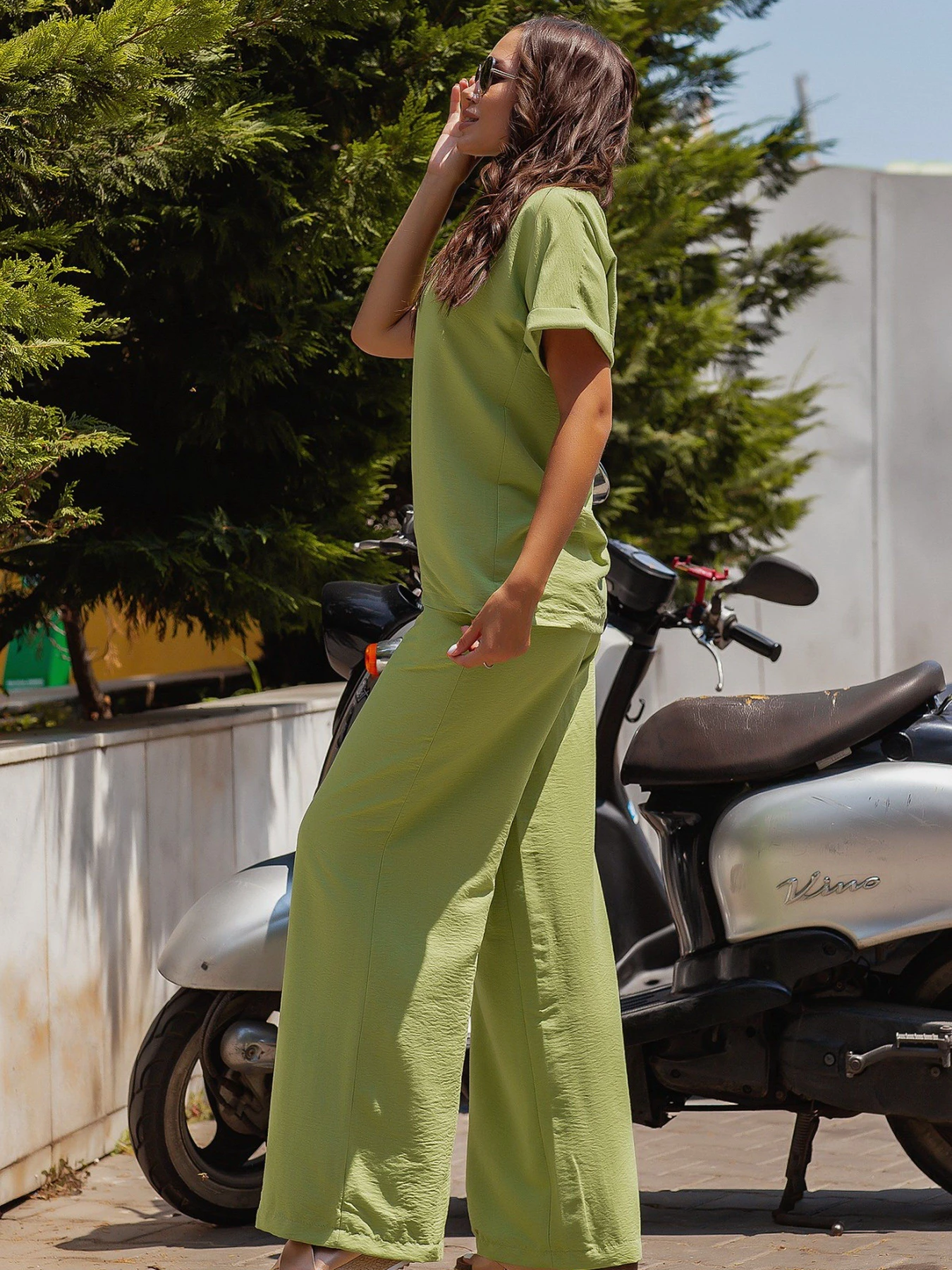 Костюми ISSA Plus модель 12766_olive Костюми ISSA Plus модель 12766_olive Фото