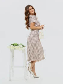 Платья ISSA Plus модель 11533_beige Фото