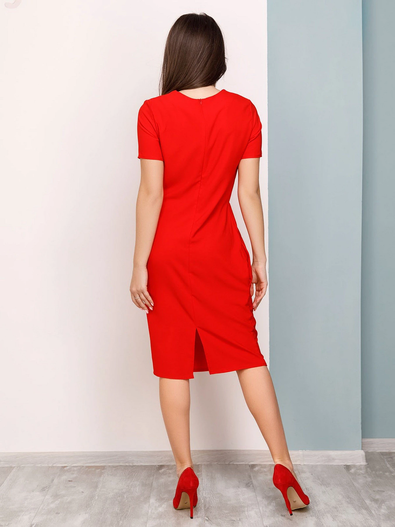 Платья ISSA Plus модель 12491_red Платья ISSA Plus модель 12491_red Фото
