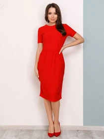 Платья ISSA Plus модель 12491_red Фото
