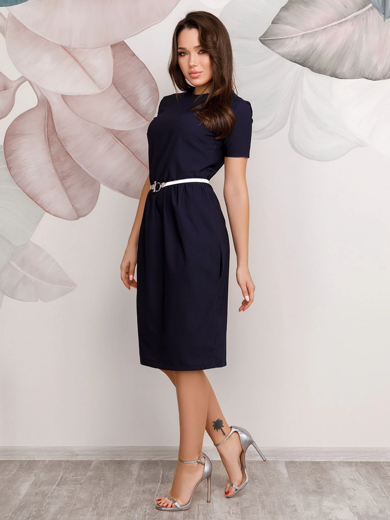 Платья ISSA Plus модель 12491_blue Платья ISSA Plus модель 12491_blue Фото