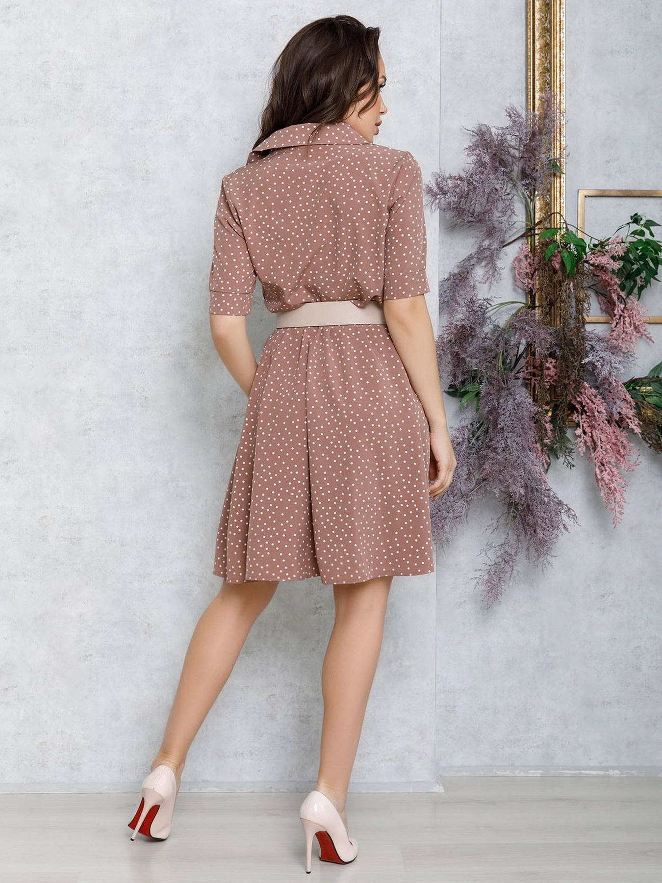 Платья ISSA Plus модель 12559_brown Платья ISSA Plus модель 12559_brown Фото