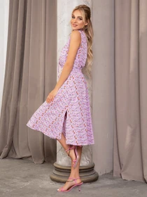 Платья ISSA Plus модель 12680_lilac Фото