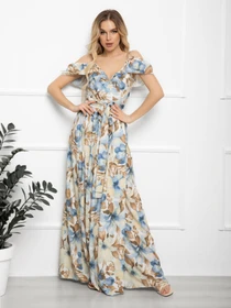Платья ISSA Plus модель 12566_blue Фото