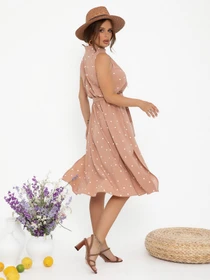 Платья ISSA Plus модель 13018_beige Фото