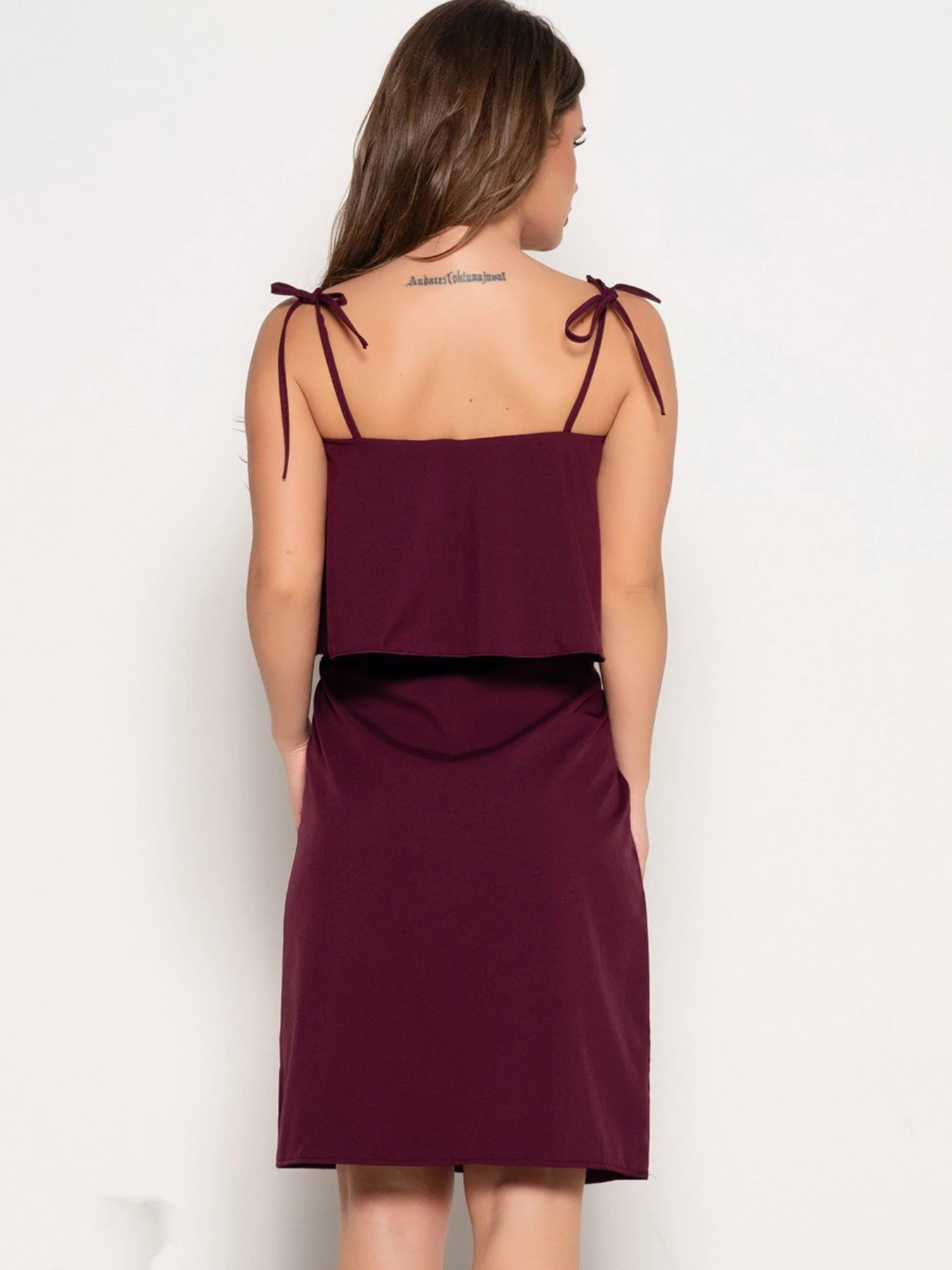 Сукні ISSA Plus модель SA-10786i_burgundy Сукні ISSA Plus модель SA-10786i_burgundy Фото