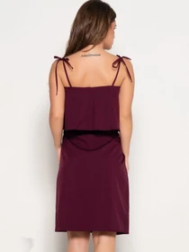 Сукні ISSA Plus модель SA-10786i_burgundy Фото