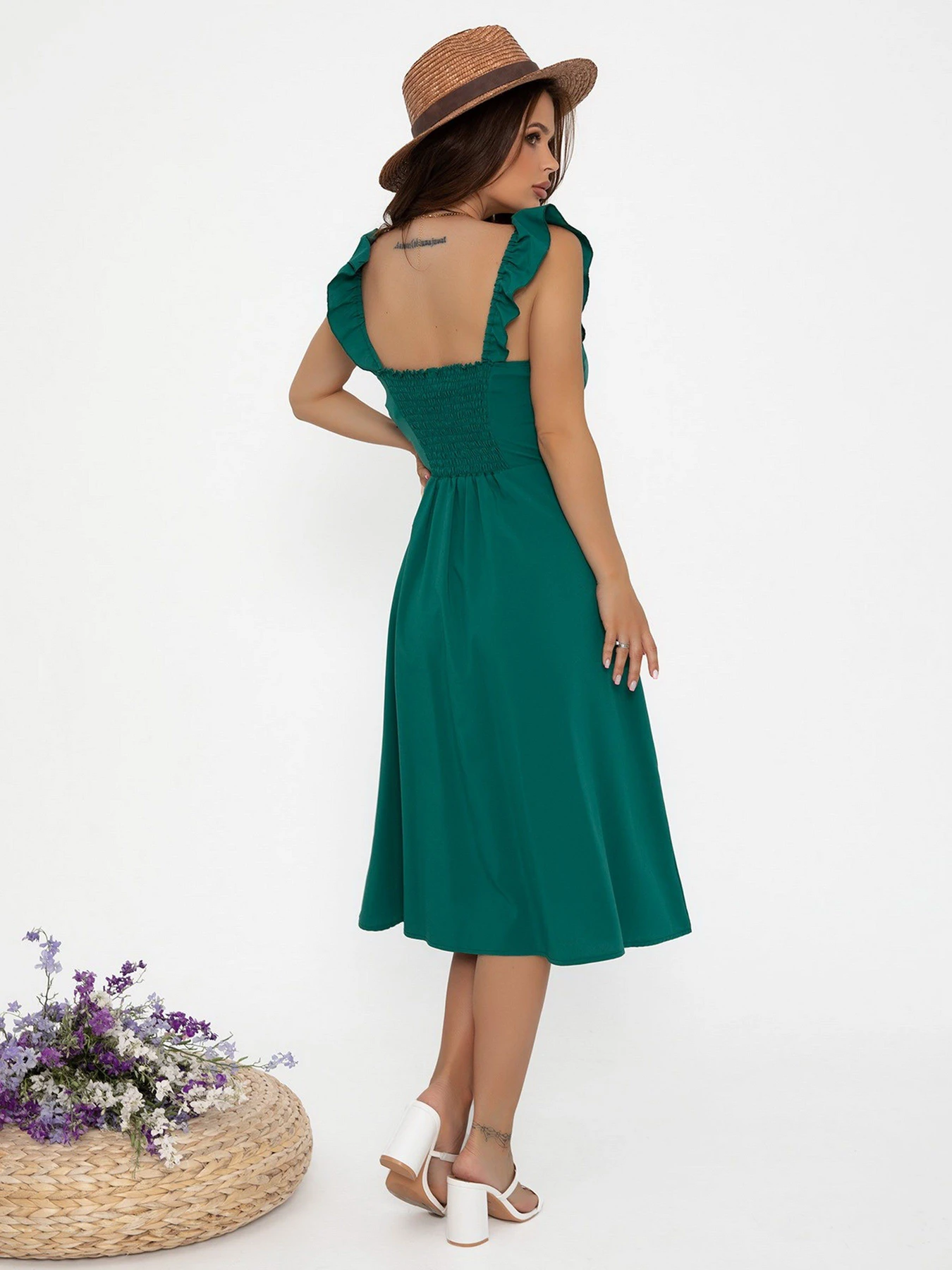 Платья ISSA Plus модель SA-273_green Платья ISSA Plus модель SA-273_green Фото
