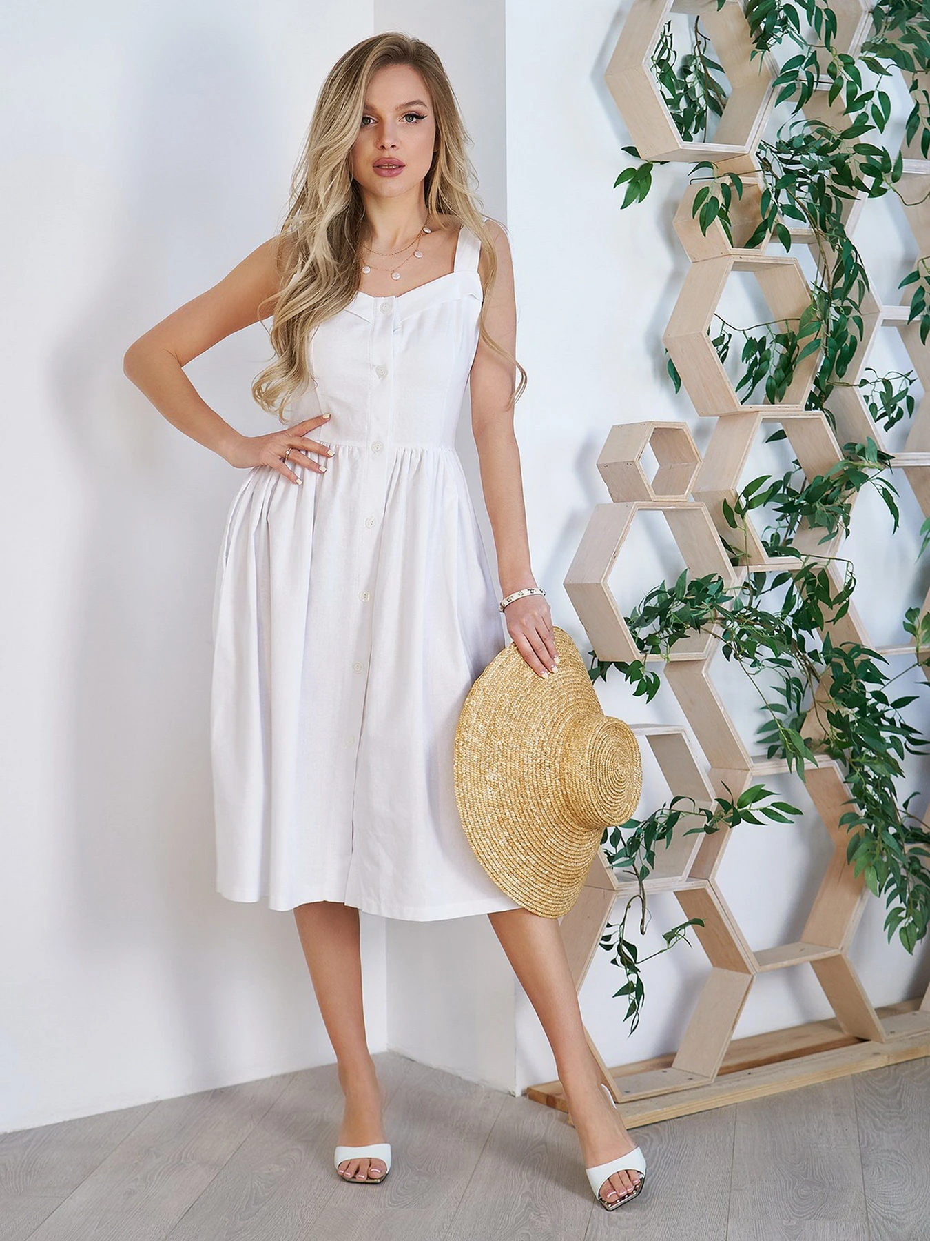 Платья ISSA Plus модель 11782_white Платья ISSA Plus модель 11782_white Фото