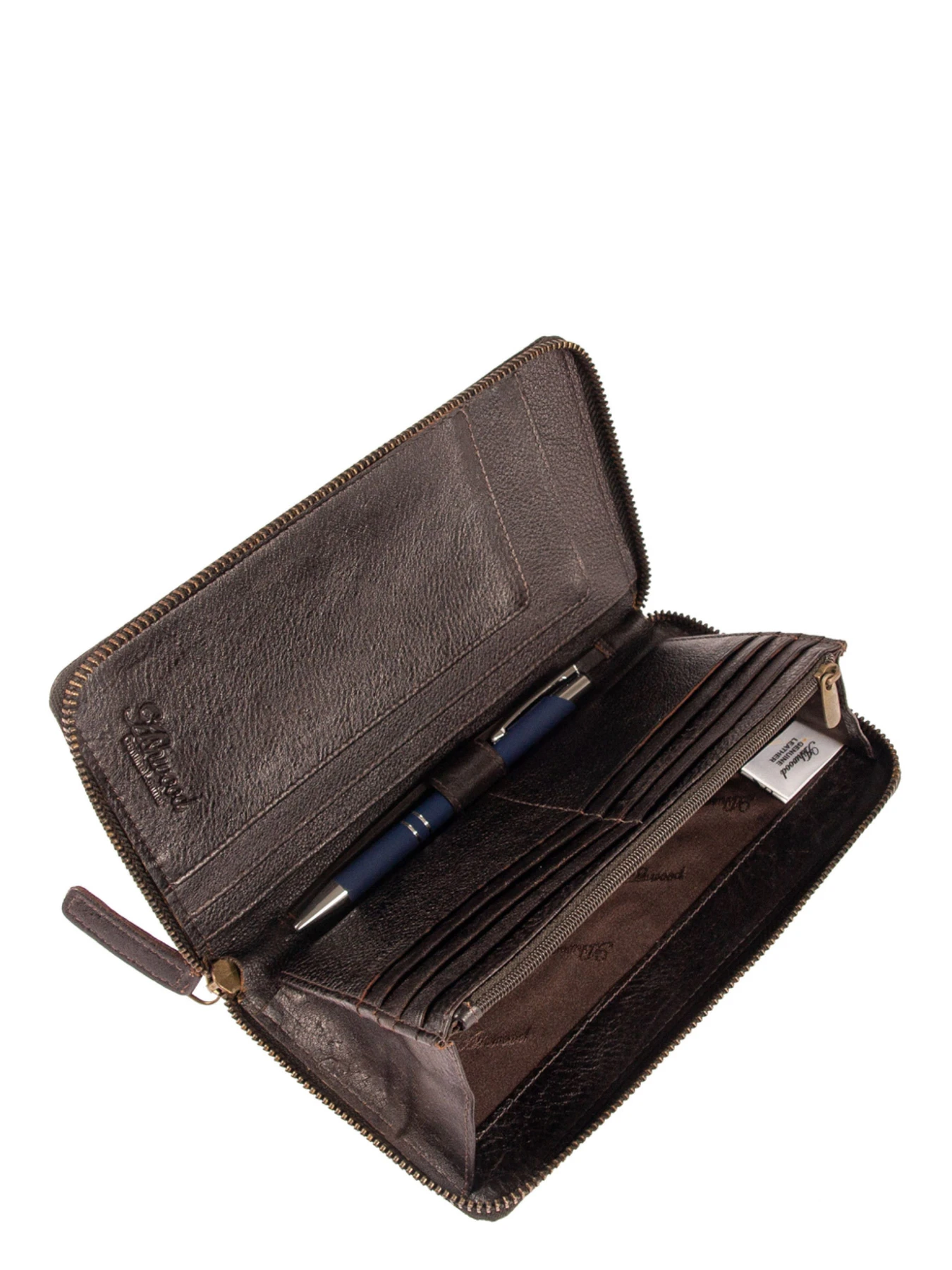 Кошельки Ashwood Leather модель TW01 BRN Фото