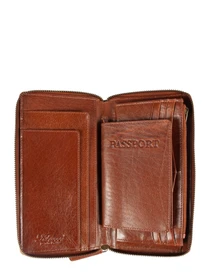 Кошельки Ashwood Leather модель TW01 CHESTNUT Фото