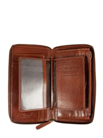 Кошельки Ashwood Leather модель TW01 CHESTNUT Фото