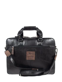 Сумки Ashwood Leather модель F83 BLACK/MUD Фото
