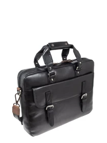 Сумки Ashwood Leather модель F83 BLACK/MUD Фото