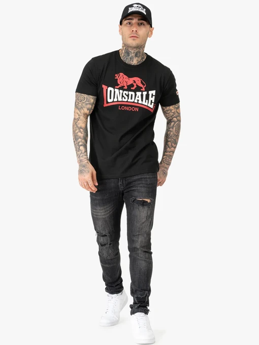 Бавовняна Чоловіча Футболка Lonsdale LION TWO TONE фото 2