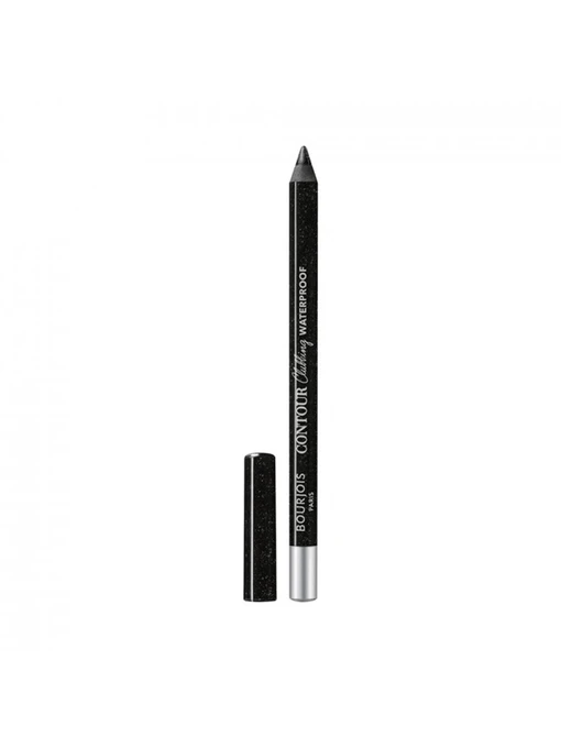 Гелевий Водостійкий Олівець Для Очей Contour Clubbing №55 Ultra Black Glitter BOURJOIS модель 8000020440759 Фото