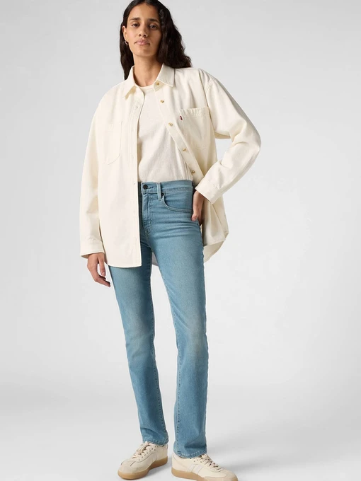 Бавовняні Жіночі Прямі джинси Levi's фото 3