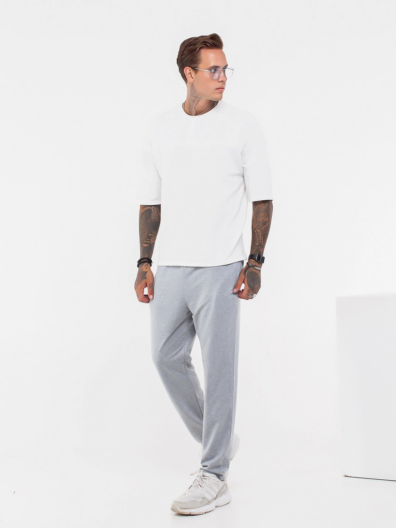 Костюмы ISSA Plus модель GN-434_graymilky Костюмы ISSA Plus модель GN-434_graymilky Фото