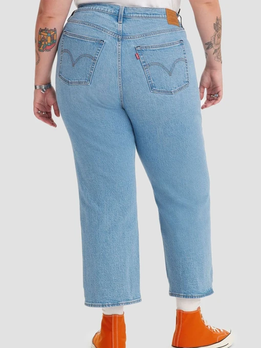 Бавовняні Жіночі Прямі джинси Levi's фото 2