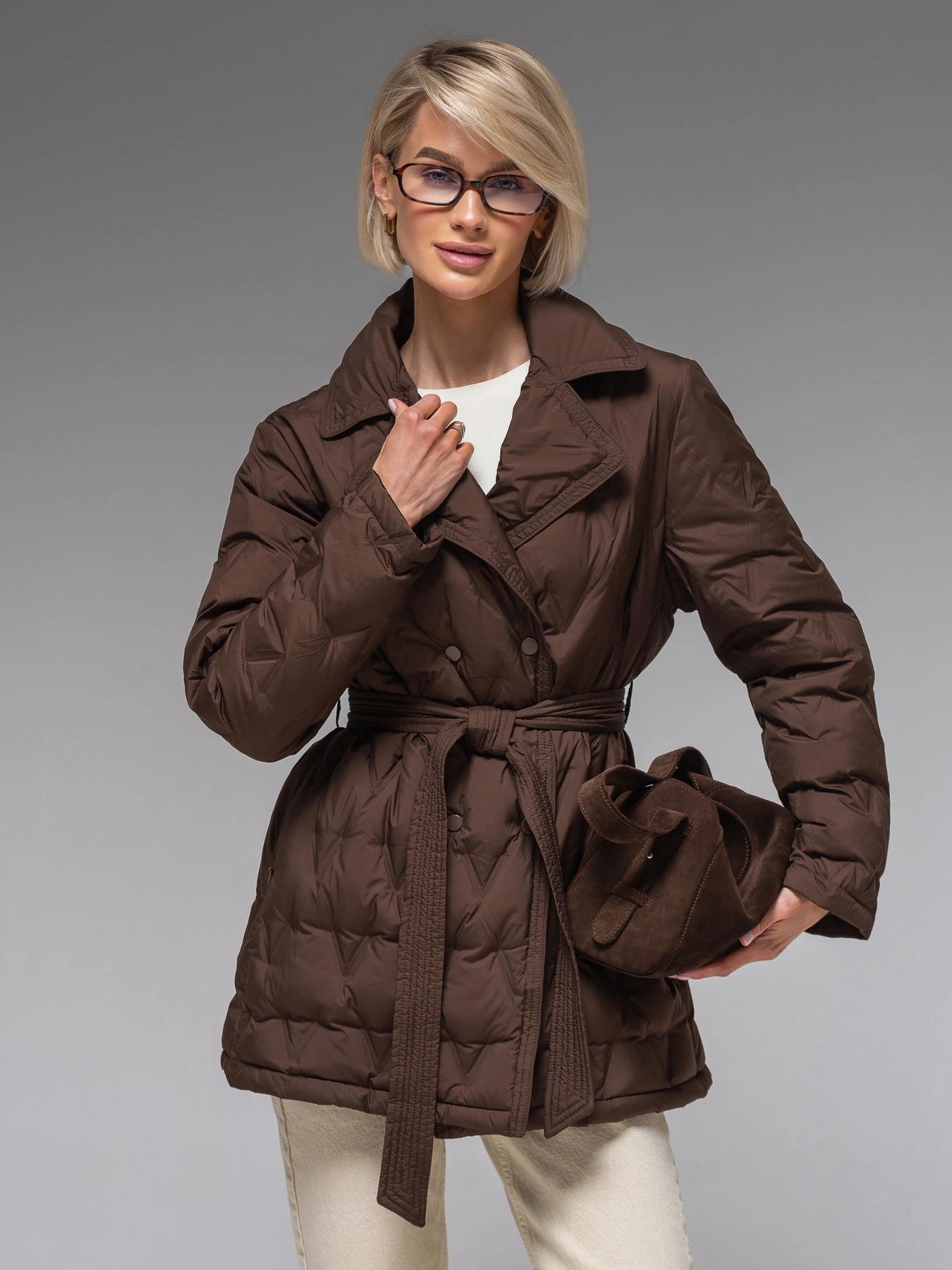 Куртки и дубленки VIVA WEAR 8900 модель 8900-chocolate Куртки и дубленки VIVA WEAR 8900 модель 8900-chocolate Фото