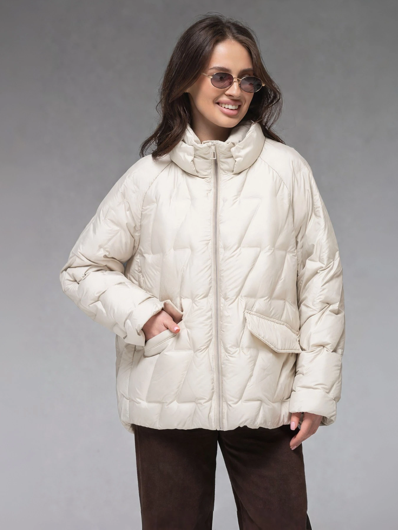 Куртки и дубленки VIVA WEAR модель 6535-milky Куртки и дубленки VIVA WEAR модель 6535-milky Фото