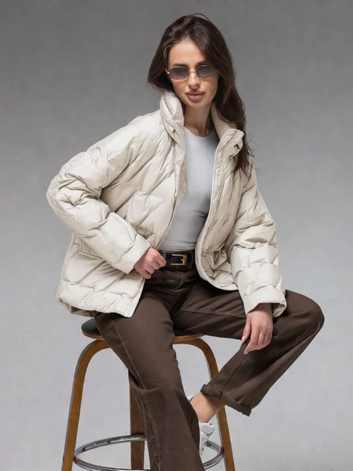 Куртки и дубленки VIVA WEAR модель 6535-milky Фото