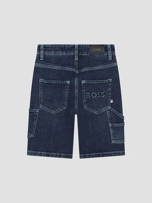 Бавовняні Дитячі Джинсові шорти BOSS Kids фото 2