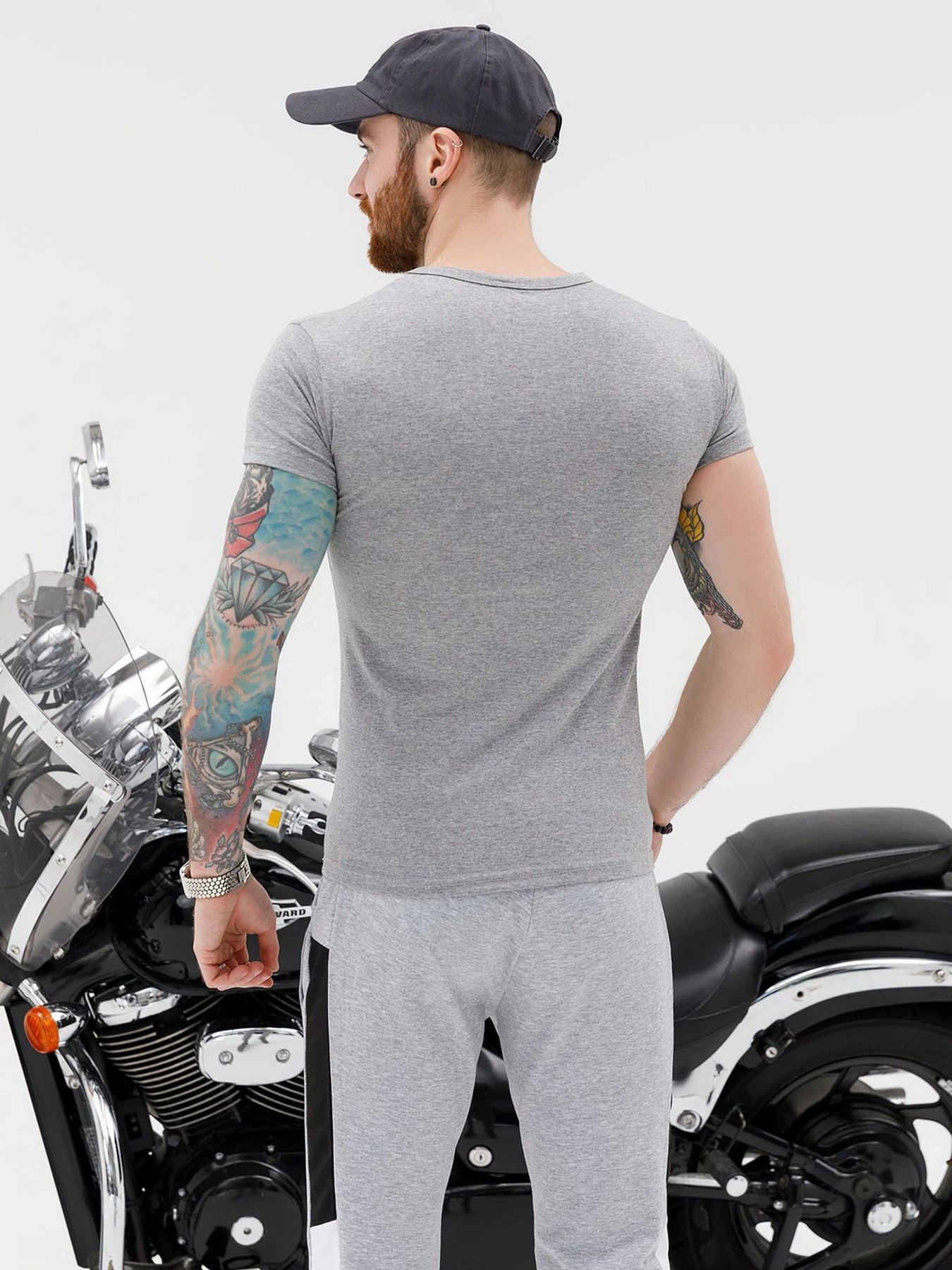 Футболки і поло ISSA Plus модель GN4-23_gray Футболки і поло ISSA Plus модель GN4-23_gray Фото