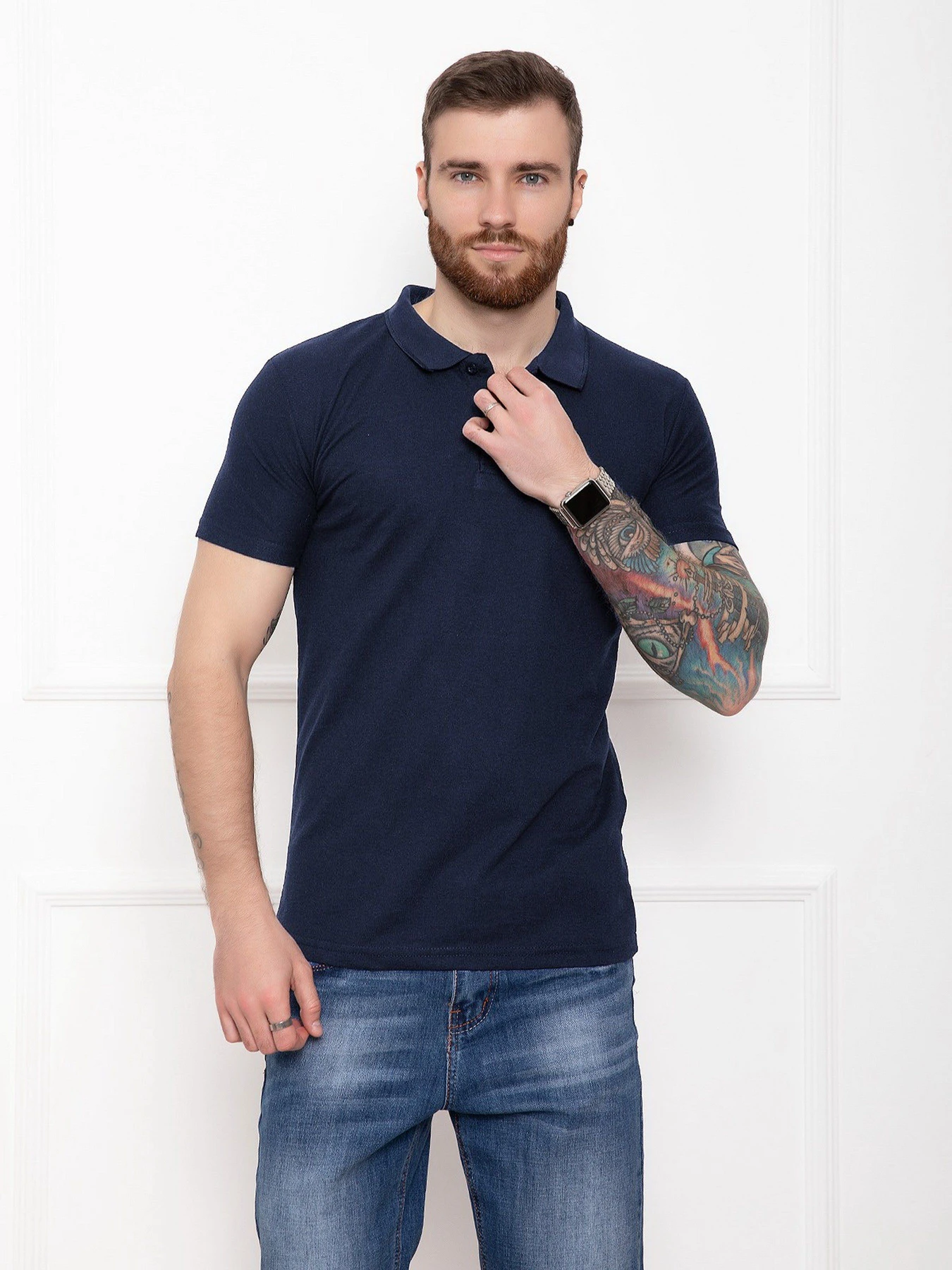 Футболки і поло ISSA Plus модель GN4-42_darkblue Фото