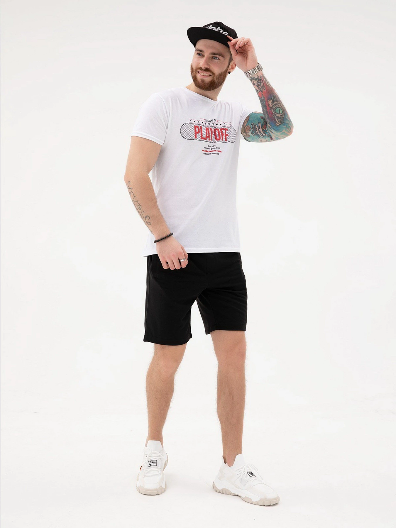 Шорты ISSA Plus модель GN-433_black Фото
