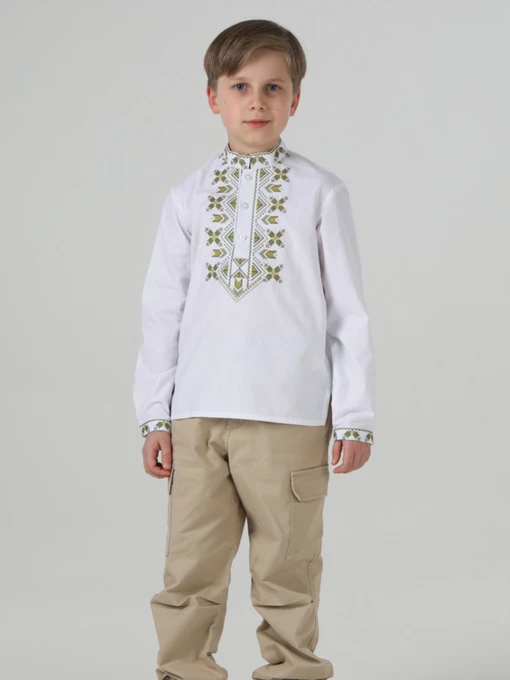 Вышиванки Folk Moda модель fm3106-blij Фото