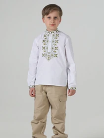 Вышиванки Folk Moda модель fm3106-blij Фото