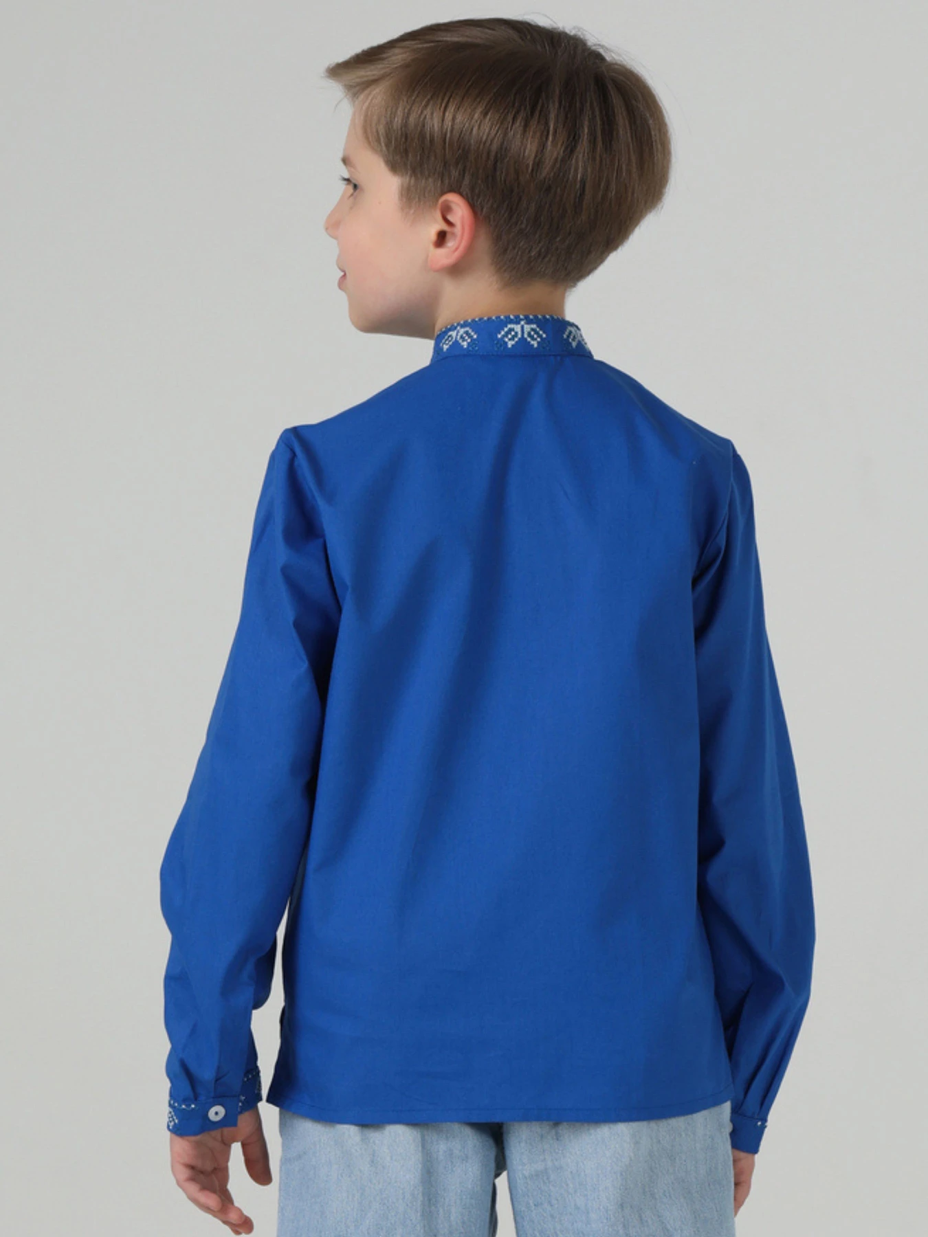 Вышиванки Folk Moda модель fm3112-sinj Вышиванки Folk Moda модель fm3112-sinj Фото