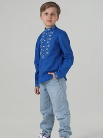Вышиванки Folk Moda модель fm3112-sinj Фото