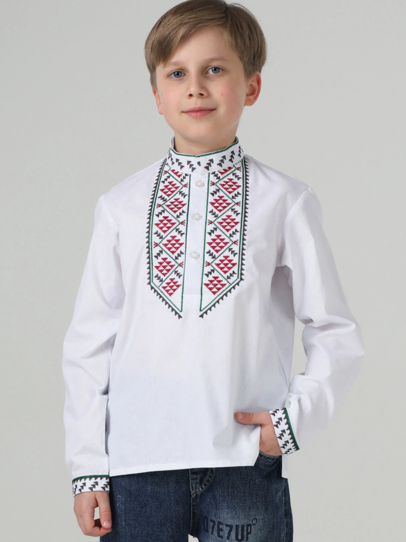 Вышиванки Folk Moda модель fm3099-blij Вышиванки Folk Moda модель fm3099-blij Фото