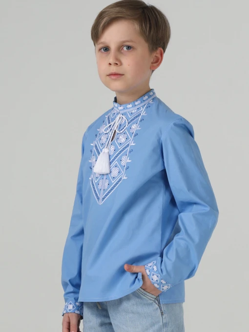 Бавовняна Дитяча Вишита сорочка Folk Moda фото 2