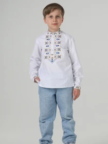 Вышиванки Folk Moda модель fm3103-blij Фото