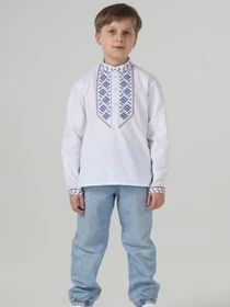 Вышиванки Folk Moda модель fm3097-blij Фото
