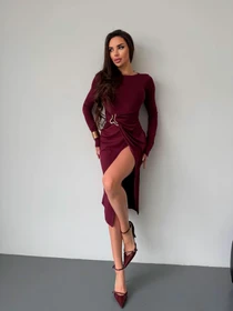 Платья Uaclothes модель like16402-bordovj Фото