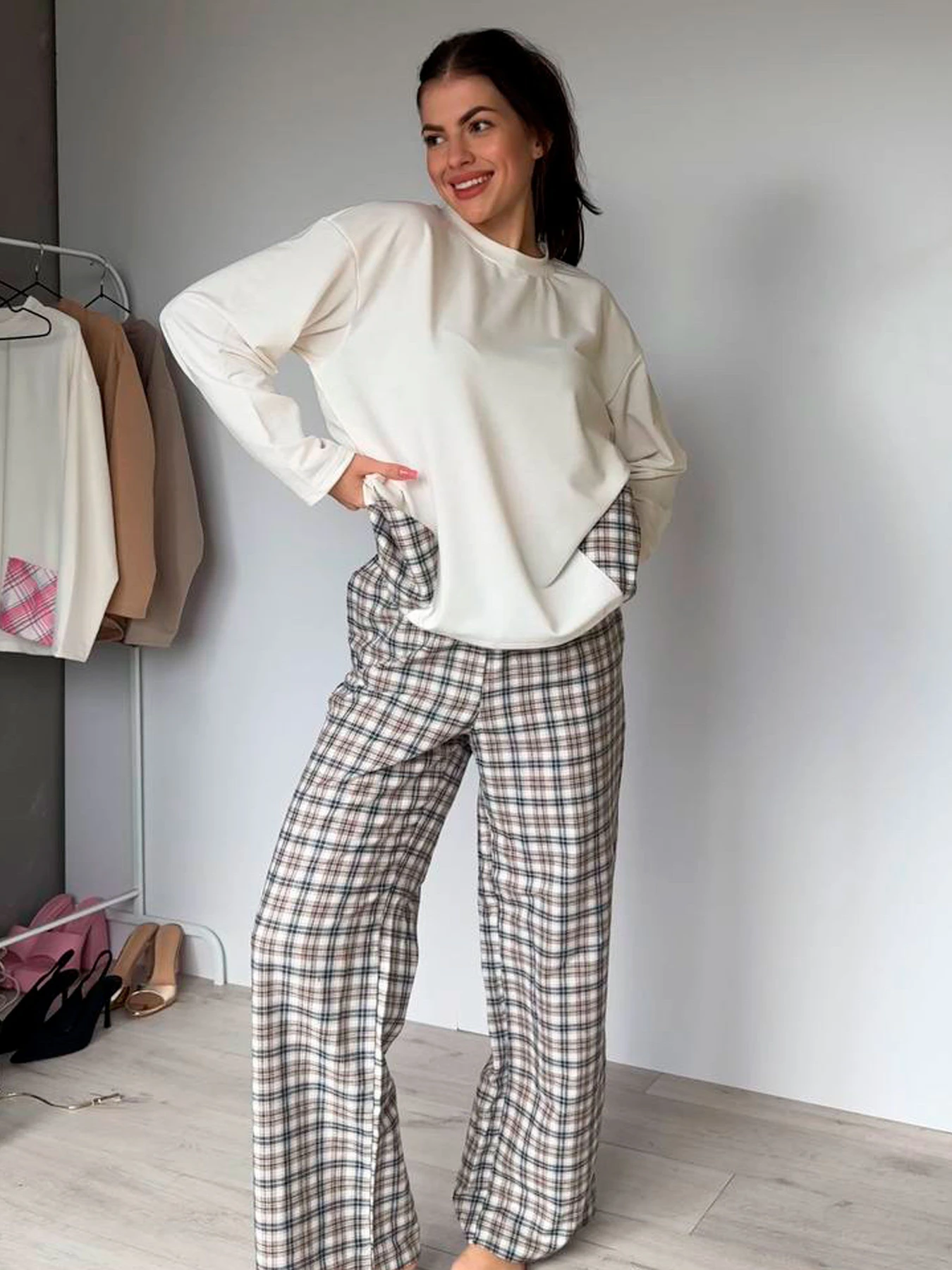 Одежда для дома и сна Uaclothes модель like16380-bezhevj Одежда для дома и сна Uaclothes модель like16380-bezhevj Фото