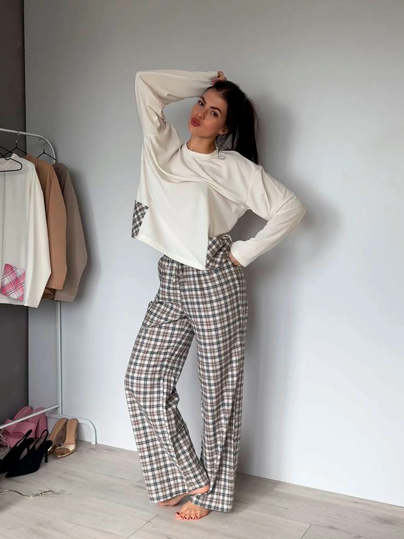 Одежда для дома и сна Uaclothes модель like16380-bezhevj Одежда для дома и сна Uaclothes модель like16380-bezhevj Фото