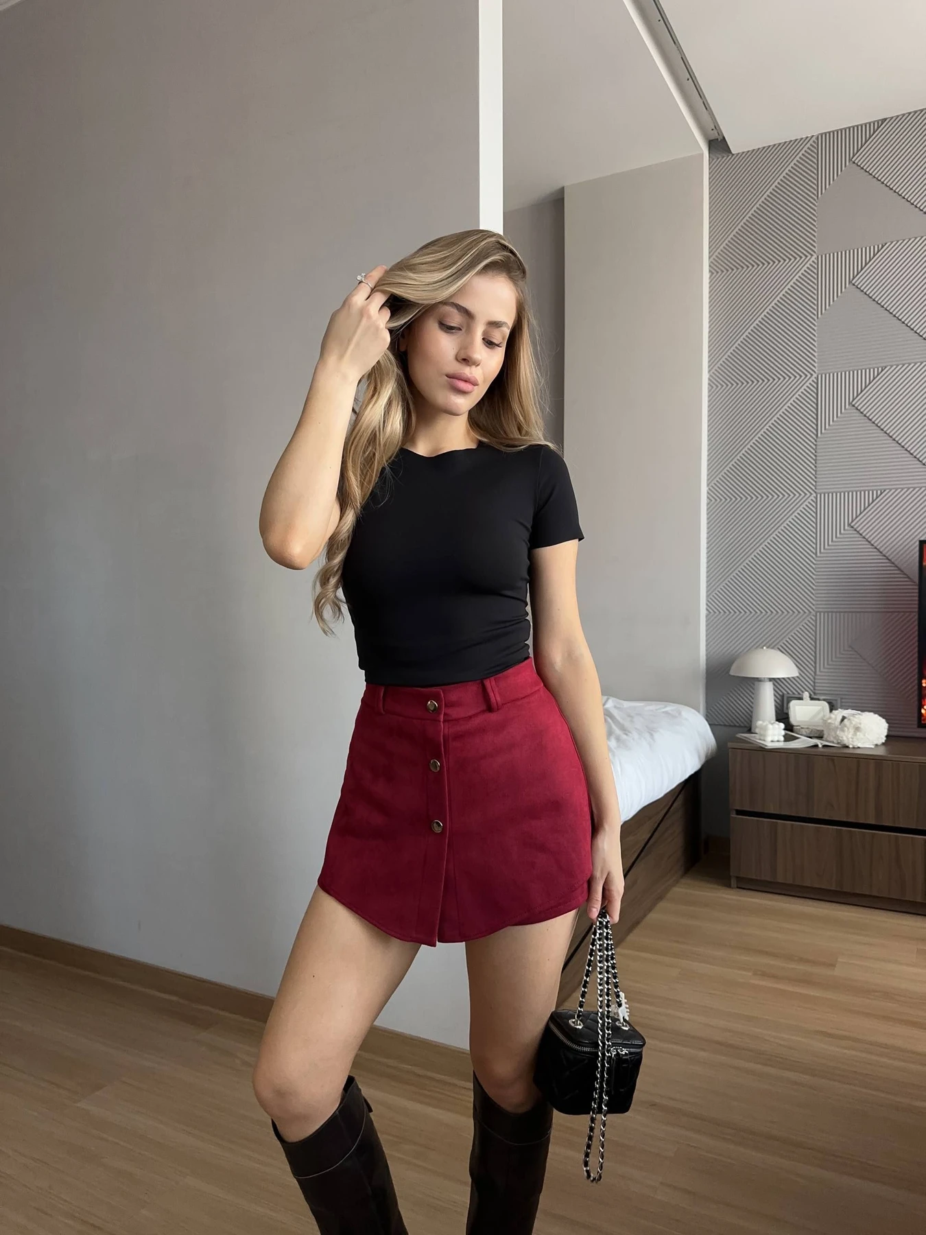 Юбки Uaclothes модель like16370-bordovj Фото