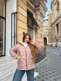 Куртки та дублянки Uaclothes модель like16114-kofejnij Фото