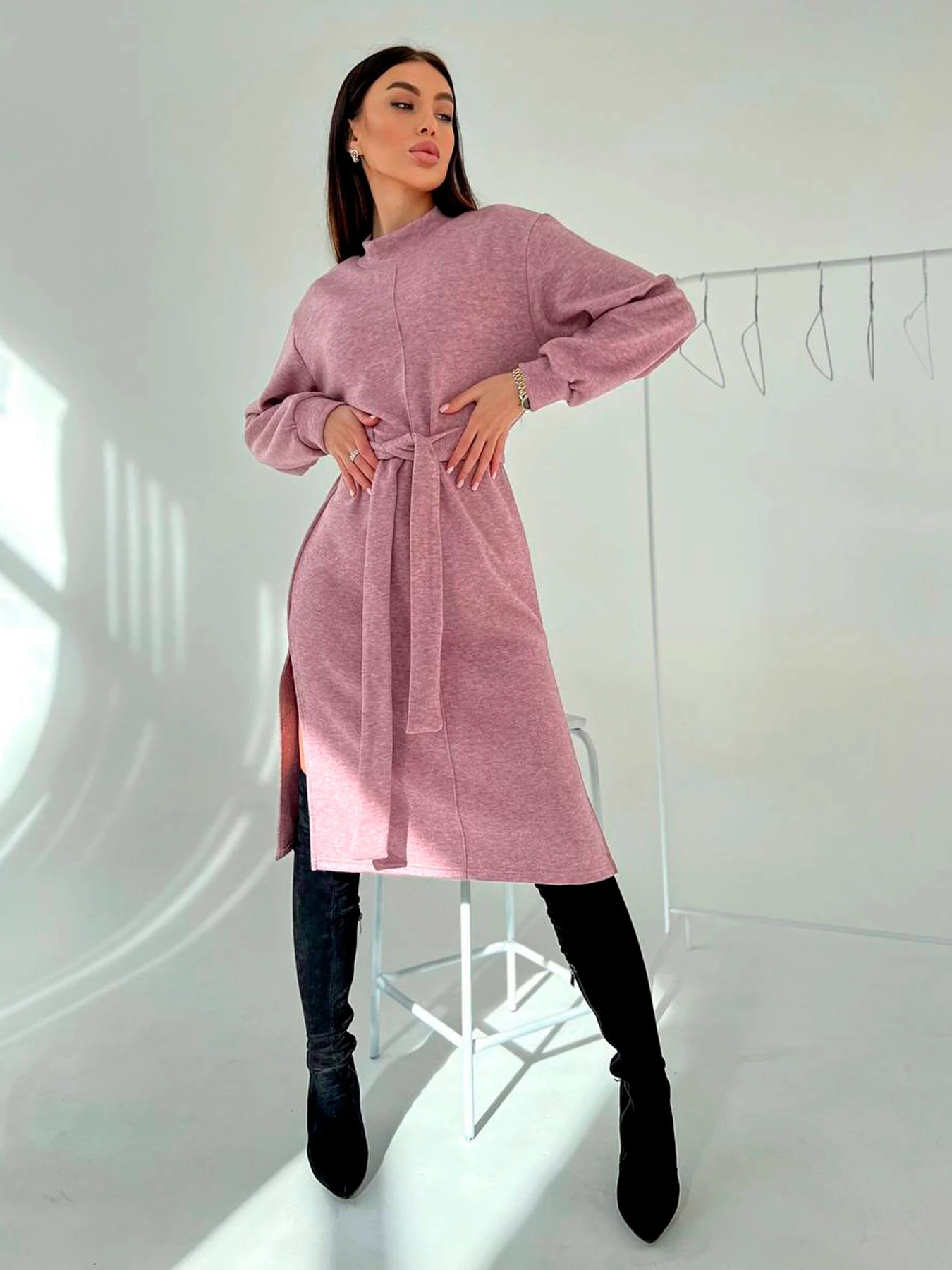 Платья Uaclothes модель like15862-pudrovj Платья Uaclothes модель like15862-pudrovj Фото