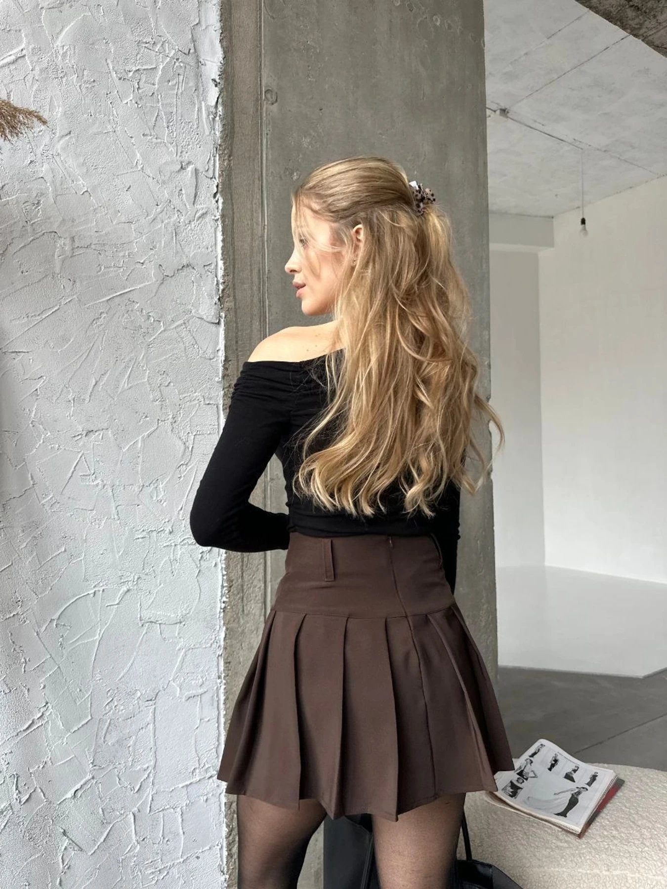 Юбки Uaclothes модель like15778-korichnevj Юбки Uaclothes модель like15778-korichnevj Фото